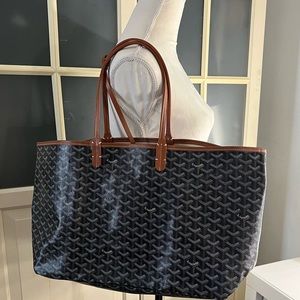 Black and brown tote